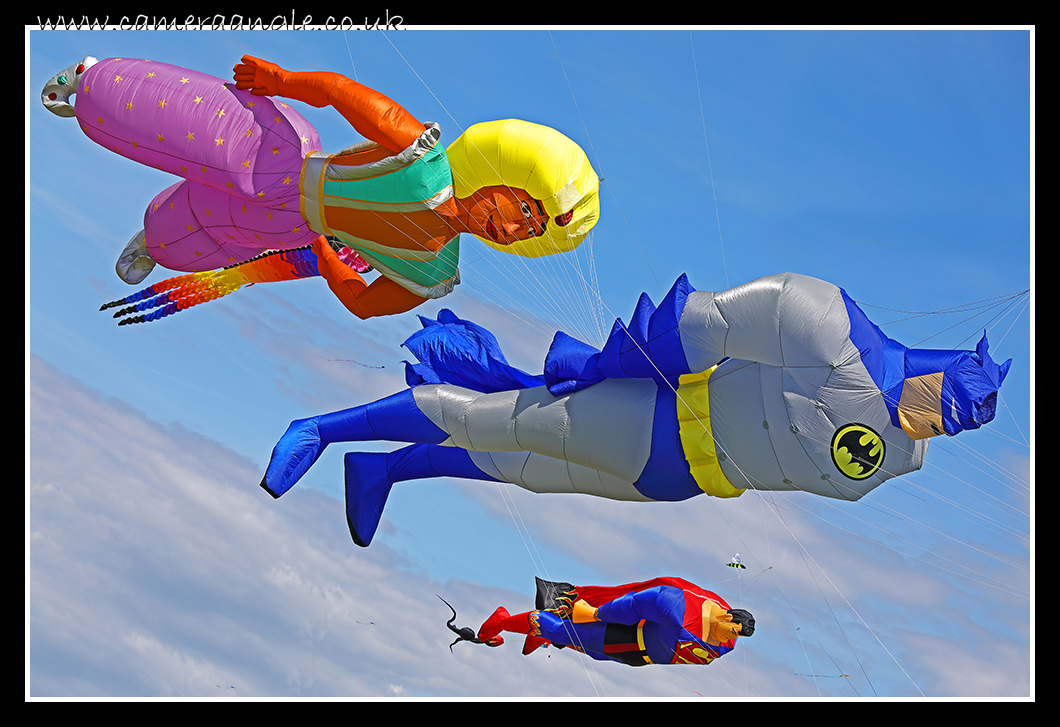 Aladdin Batman and Superman Kites
Southsea Kite Festival
