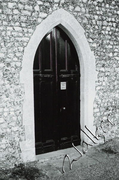 Church Entrance
Doors to an old church in Boarhunt
Keywords: church door entrance 35mm