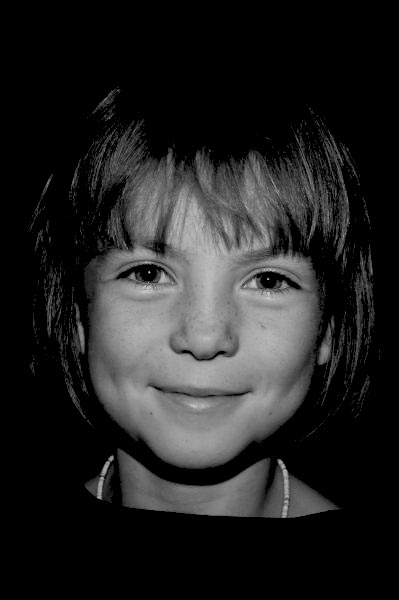 Hannah Walker
Did this ages ago, just found it on my hard disk. Its a black and white of Hannah, and yay, a smile!
Keywords: Hannah