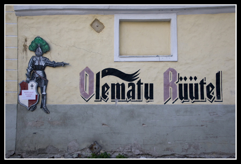 Olematu Ruutel
Roughly translates as 'Existing Knight' so I would have to say business is slow right now :)
Keywords: olematu ruutel