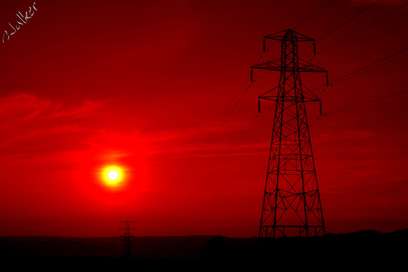 Warning
A pylon looms ominously over a fire red sky
Keywords: Pylon Red Sky