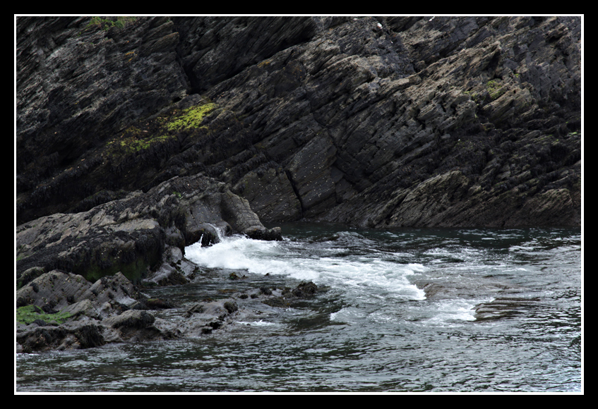 Erosion
The tide at Combe Martin beach erodes the rock face
Keywords: Erosion rock combe martin beach