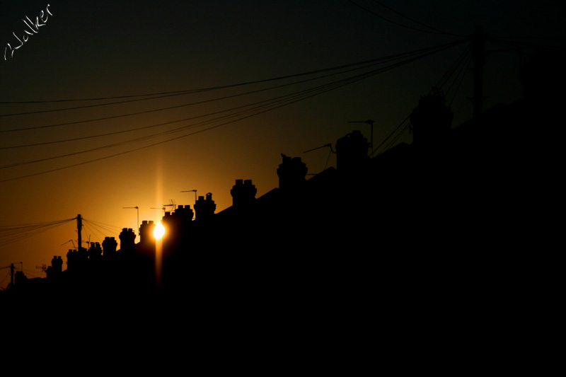 Sunet Rooftops
A row of terraced houses falls in to darkness as the sun sets
Keywords: Sunset