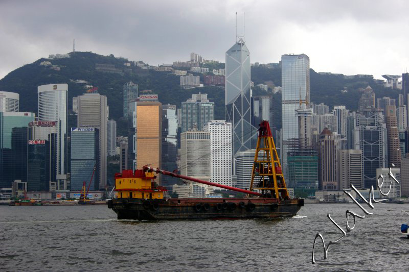 Hong Kong boat
A cargo boat floats up the Hong Kong island channel
