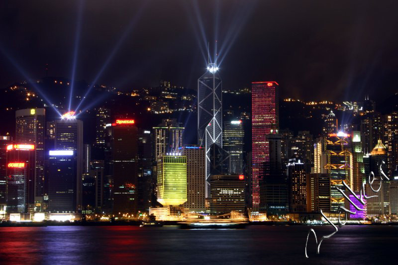 Hong Kong Island
Hong Kong Island at night
