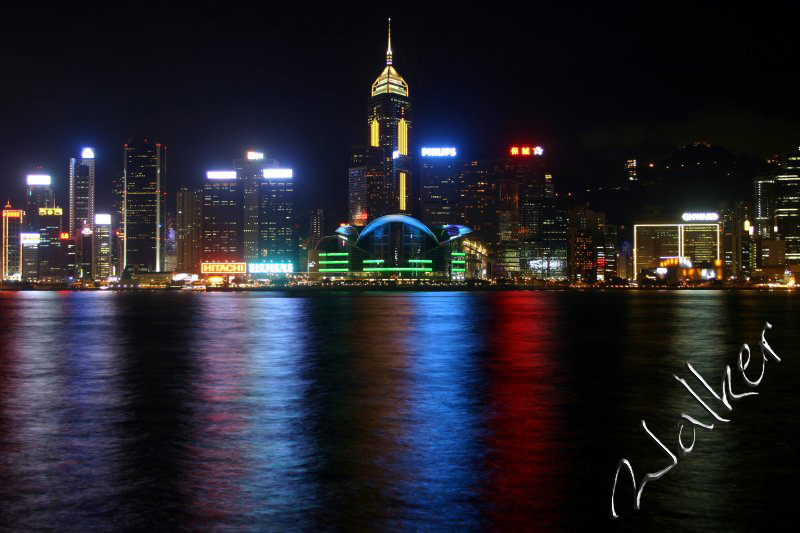 Hong Kong Island at night
