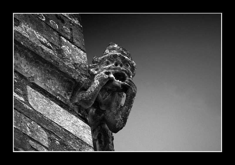 Oi, you down there!
Okay, I'm sure thats what he would say if he could ;)
Keywords: Gargoyle