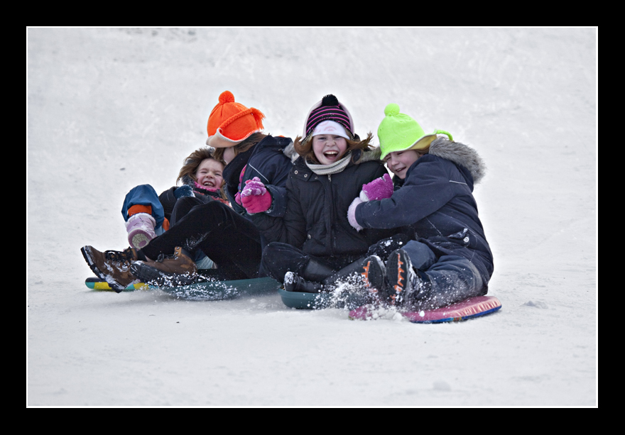 Having a blast
Coral, Hannah, Kalina and Britney flying down the ice
Keywords: coral hannah kalina britney snow