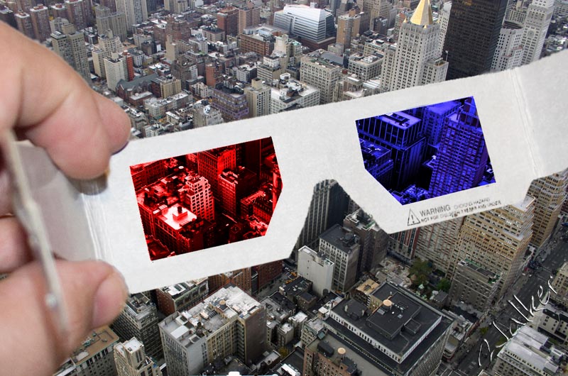 3D Glasses
I think I might have another go at this with a more interesting background, but until then, this will have to do :)
Keywords: 3D