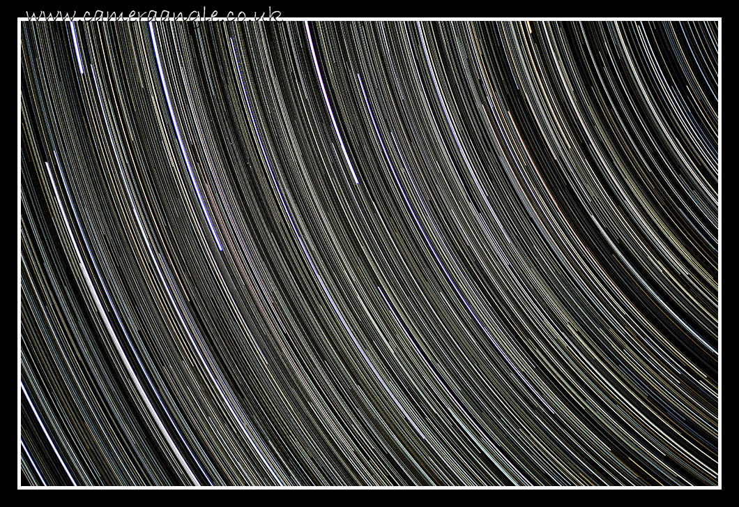 Star Trails
This is 800 shots (4 seconds per shot, with 4 seconds for NR). So around a 100 minutes of shooting.

Canon 700D
50mm F1.8 @ F1.8
ISO 1600
Keywords: Star Trails