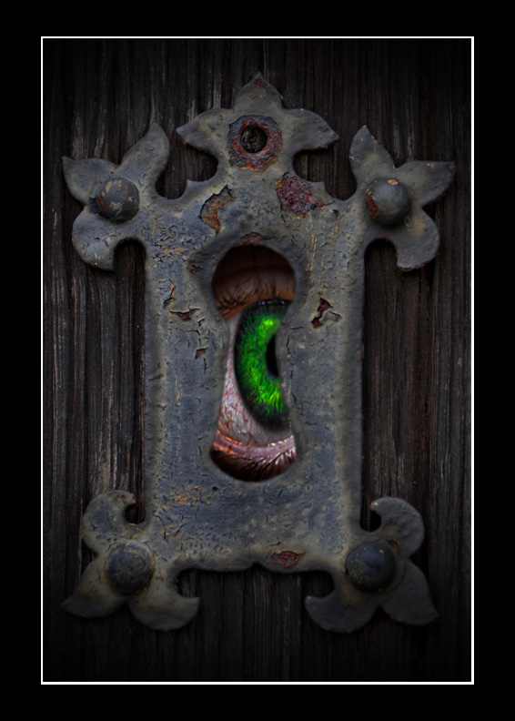 Peeping Tom Two
Okay, hopefully a slightly creepier eye this time ;)
Keywords: Keyhole eye