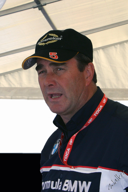 Nigel Mansell
Top Bloke Nigel Mansell at Thruxton cheering on his two sons.
Keywords: Nigel Mansell Thruxton