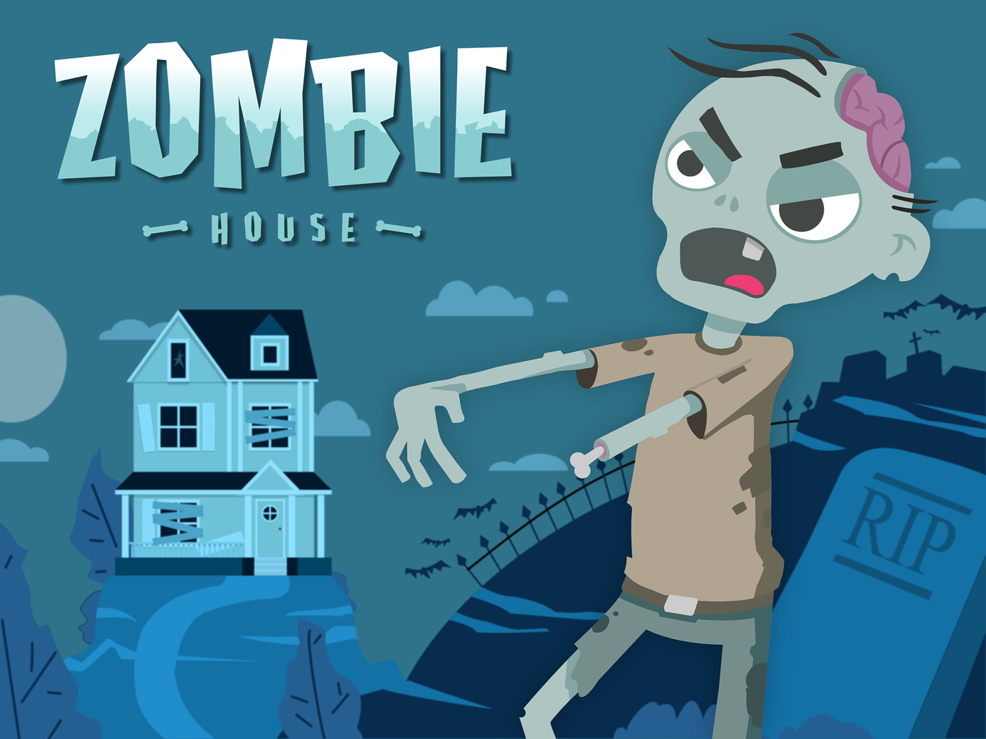 Zombie Poster
I did a Udemy online course on using Affinity Designer (by Brad Colbow) and this is the result :)
Keywords: Zombie House Drawing SVG