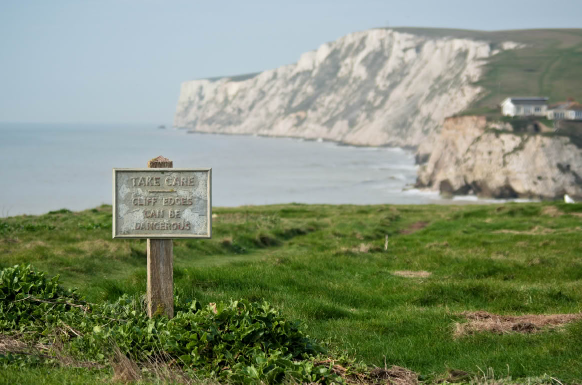 Cliffs are dangerous

