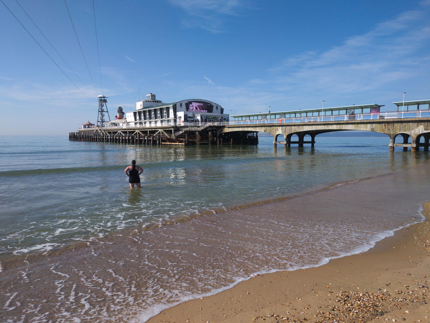 Standing like you own the beach, Bournemouth Pier
